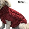 thumbnail image 2 of Ropa para perros Suéter para mascotas de color sólido cálido y cómodo, 2 of 5