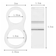 thumbnail image 3 of 10 piezas de topes de puerta de PVC, manija de puerta de silicona y parachoques de protección antipomo de puerta (transparente), 3 of 5