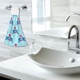 thumbnail image 6 of Dailycode Kitchen Wash Cloths with Hanging Loops Absorbent Absorbent Quick Drying Hand Towels, 2 Pack, Shark with Love Balloon, 6 of 7