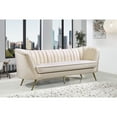 thumbnail image 4 of Meridian Furniture Margo Cream Velvet Sofa, 4 of 4