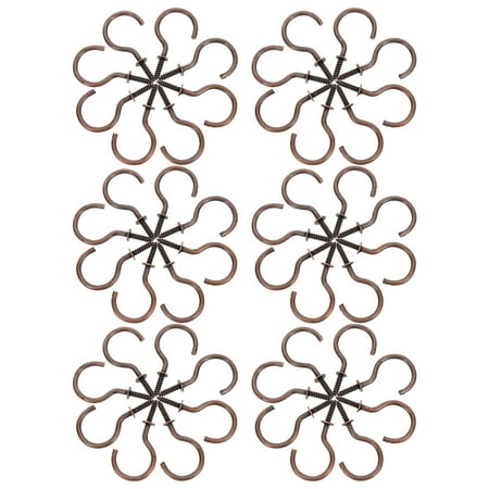 

50pcs Home Ceiling Hooks Hanging Hook Iron Screw Hooks for Outdoor Indoor