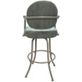thumbnail image 2 of Swivel Counter Metal Bar Stool 26" - M-70 - Blue Fabric - Beige Frame, 2 of 3
