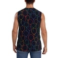 thumbnail image 4 of Fotbe Colorful Balloons Men's Camiseta sin Mangas Estampada para Hombres, Playera Casual para Gimnasio, Entrenamiento, Playa-XX-Large, 4 of 7