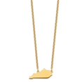thumbnail image 2 of Auriga Fine Jewelry 925 Sterling Silver Gold-plated Kentucky State Necklace for Women, 2 of 5