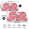 thumbnail image 3 of Kdxio Yoga Unicorn Print Windshield Sun Shade,UV Rays and Sun Heat Protection,Sunshade for Car Windshield,Car Shade Front Windshield - Small, 3 of 6