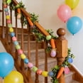 thumbnail image 4 of yulier Easter Garland, 70.87" Artificial Garland with Easter Eggs and Carrots, Faux Vines Hanging Garland for Holiday Party Wedding Spring Home Mantel Table Indoor Outdoor Decor, 4 of 6