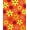 Orange, Pattern 1, variant on ODIKA 3'x5' Machine Washable Non-Slip Area Rug, Cartoon Leaf Mosaic with Autumn Pumpkin Accents High Traffic Rug, Orange, 601664