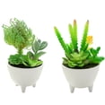 thumbnail image 1 of 2 uds simulación de flores falsas suculentas bonsái pequeños adornos creativos plantas verdes artificiales, 1 of 5