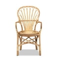 thumbnail image 2 of Baxton Studio Sheraton Natural Finished Rattan Armchair, 2 of 6