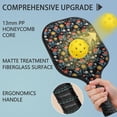 thumbnail image 2 of Pickleball Paddles Set,Pioneer Flower Floral Print Pattern Fiberglass Surface Pickleball Racket Set with 2 Indoor Outdoor Pickleball Balls and Pickleball Bag,Pickle-ball Equipment, 2 of 6