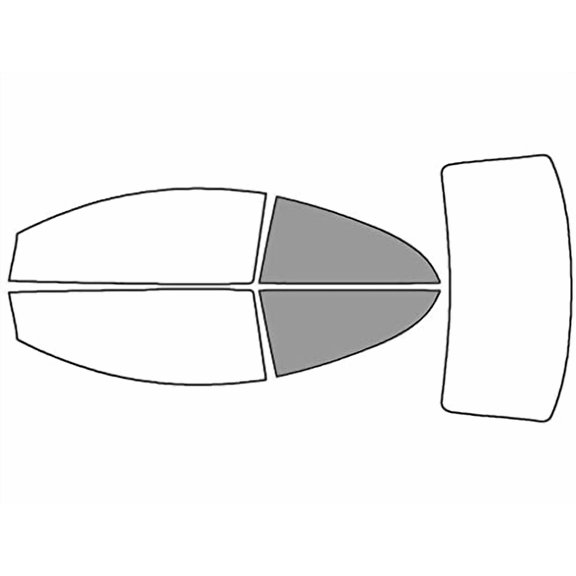 Avery Dennison NR Nano Ceramic IR Window Tint Kit Compatible with Volvo C70 2006-2013 - Back Precut