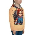 thumbnail image 3 of Saiise Unisex Kids Chucky Ac Sweatshirt Boys Girls Hooded Kangaroo Pocket Pullover Hoodies-Medium, 3 of 7
