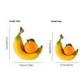 thumbnail image 2 of Cerámica Artificial realista plátano naranja manojo simulación fruta decorativa, 2 of 7