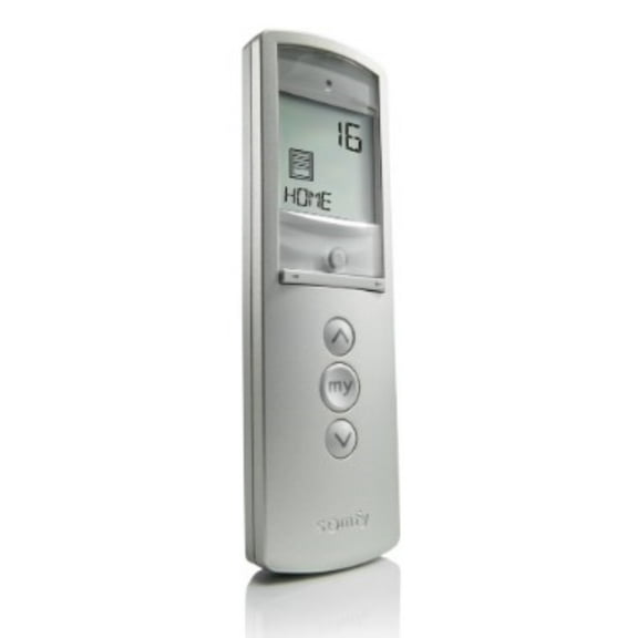Somfy Telis 16 RTS Pure Remote Control with On-Screen Display for Motorized Blinds, 16 Channel (Silver) #1811082