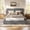 Grey, variant on Queen Bed Frame with Headboard, Lukstr Bed Frame Queen Size, Cloud Upholstered Bed Frame with Boucle Headboard, White