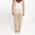 thumbnail image 5 of Elsie & Zoey Kienna Medium Sand Adjustable Cotton Cargo Jogger Pant for Women, 5 of 5