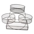thumbnail image 1 of Cesta de frutas de varias capas, frutero, soporte para productos, organizador de malla de hierro para verduras Negro, 1 of 9