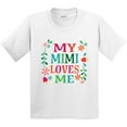 thumbnail image 3 of Inktastic My Mimi Loves Me Girls Youth T-Shirt, 3 of 5