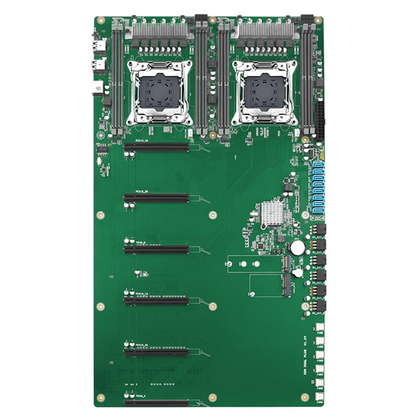 Placa base minero X99 DUAL PLUS 8* SATA3.0 LGA 2011-3 V3/V4 CPU Socket NVME M.2