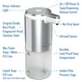 thumbnail image 4 of iTouchless Stainless Steel Ultraclean 11 fl oz/325 ml Sensor Foam Soap Dispenser, Rust-Free Automatic Touchless Pump, Mix Your Own Foam Soap, Restroom, Bathroom, Kitchen, Save Time and Money, 4 of 6