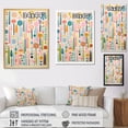 thumbnail image 4 of Designart "Playful Patterns Mid Century Pink Delight III" Abstract Floater Framed Wall Art Living Room, 4 of 7