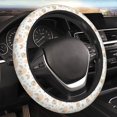 thumbnail image 5 of Vsdgher Air Balloon and Flower Pattern Elastic Car Steering Wheel Cover,Car Wheel Cover Protector Car Accessory for Steering Wheel with a Diameter of 14.5"-15", 5 of 6