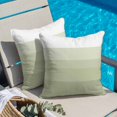 thumbnail image 4 of Throw Pillow Covers, Sage Green Striped Decorative Throw Pillow Covers 18x18 Inch, Modern Farmhouse Stripes Modern Art Elegant Square Linen Pillow Cases for Couch/Living Room/Sofa, 4 of 9