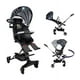 thumbnail image 1 of Carriola para Bebé de Viaje The Baby Shop  con Asiento Giratorio 360, Plegable, Reclinable Negro, 1 of 7