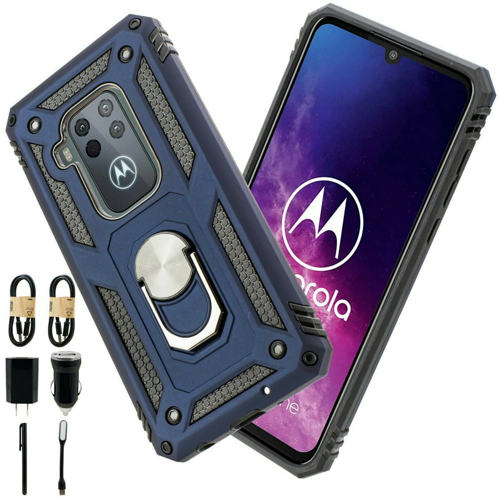 Value Pack + for Moto One Pro/ Moto One Zoom Titanium Phone Metal Case