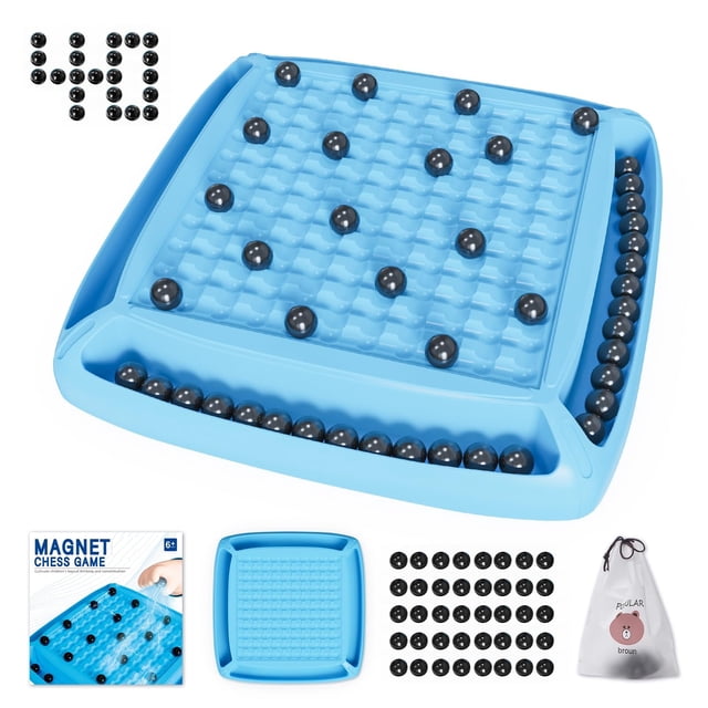 Juego de ajedrez magnético Hcusus con 40 imanes para niños y adultos
