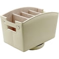 thumbnail image 1 of Organisateur de Télécommande en Cuir avec 5 Compartiments Spacieux (Blanc Tournant), 1 of 6