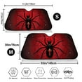 thumbnail image 3 of Kdxio Spider on the Web Print Windshield Sun Shade,UV Rays and Sun Heat Protection,Sunshade for Car Windshield,Car Shade Front Windshield - Medium, 3 of 6