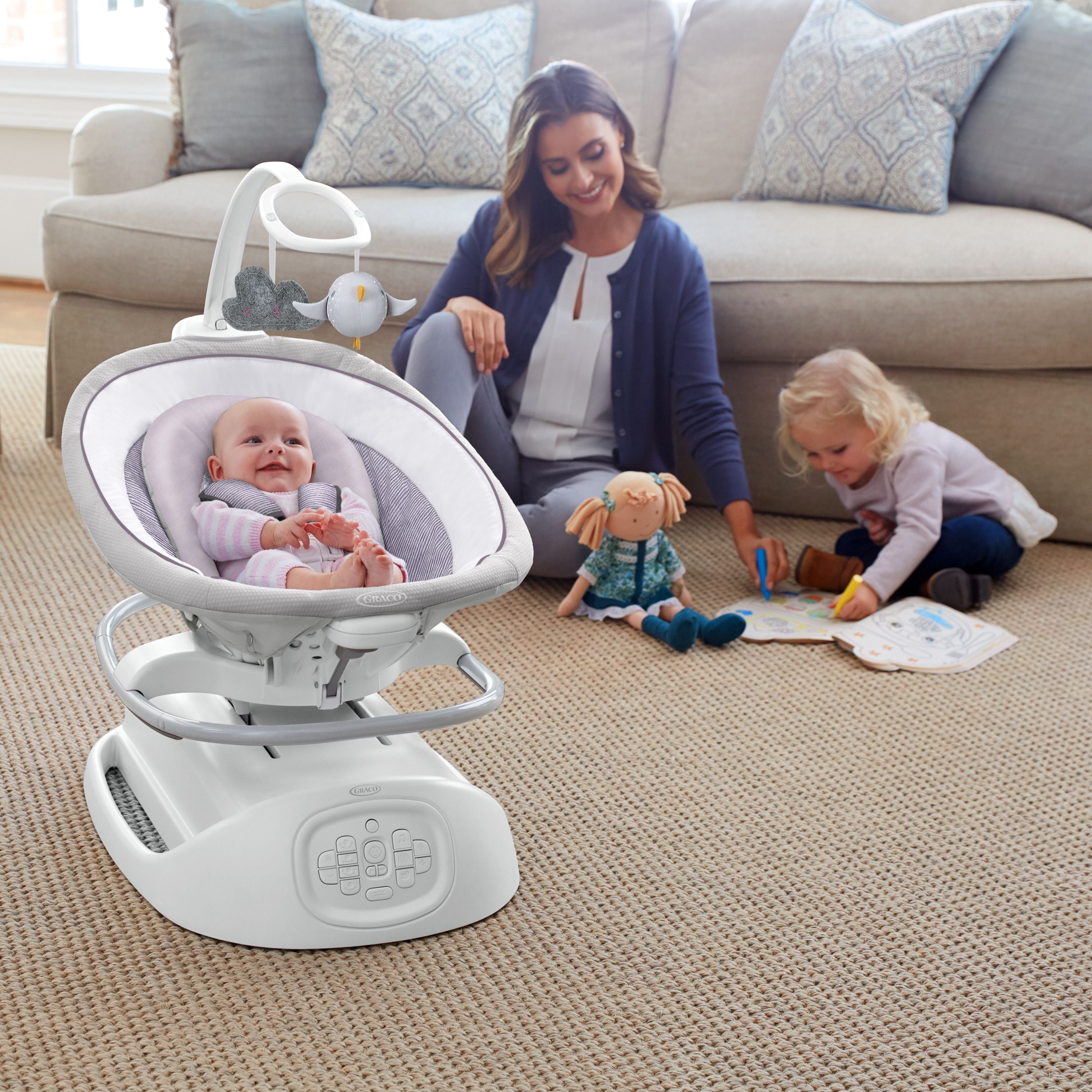Graco Sense2Soothe Baby Swing with Cry Detection Technology 