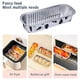 thumbnail image 4 of Freidora de aire desechable Bandeja de lata Papel de aluminio Caja de papel de aluminio para hornear (Blanco 100 piezas), 4 of 5