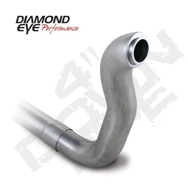 Diamond Eye DWNP 4in TB SGL W/ HX40 FLANGE AL DODGE 5.9L 2500/3500 89-93 4X4 ONLY