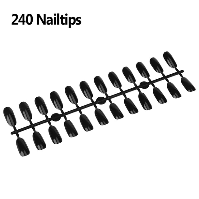 Gel 240 puntas de uñas ANGGREK esmalte de Gel Tarjeta de visualización color ovalado