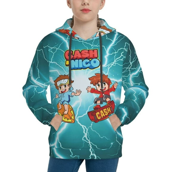 Cash and Nico Youth Hoodies Sweatshirts Pullover Long Sleeves Hooded Graphic Sweaters