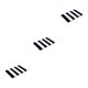 thumbnail image 5 of Alfombrilla antideslizante Advancent para baño Multifuncional negro blanco 41cm * 61cm, 5 of 6