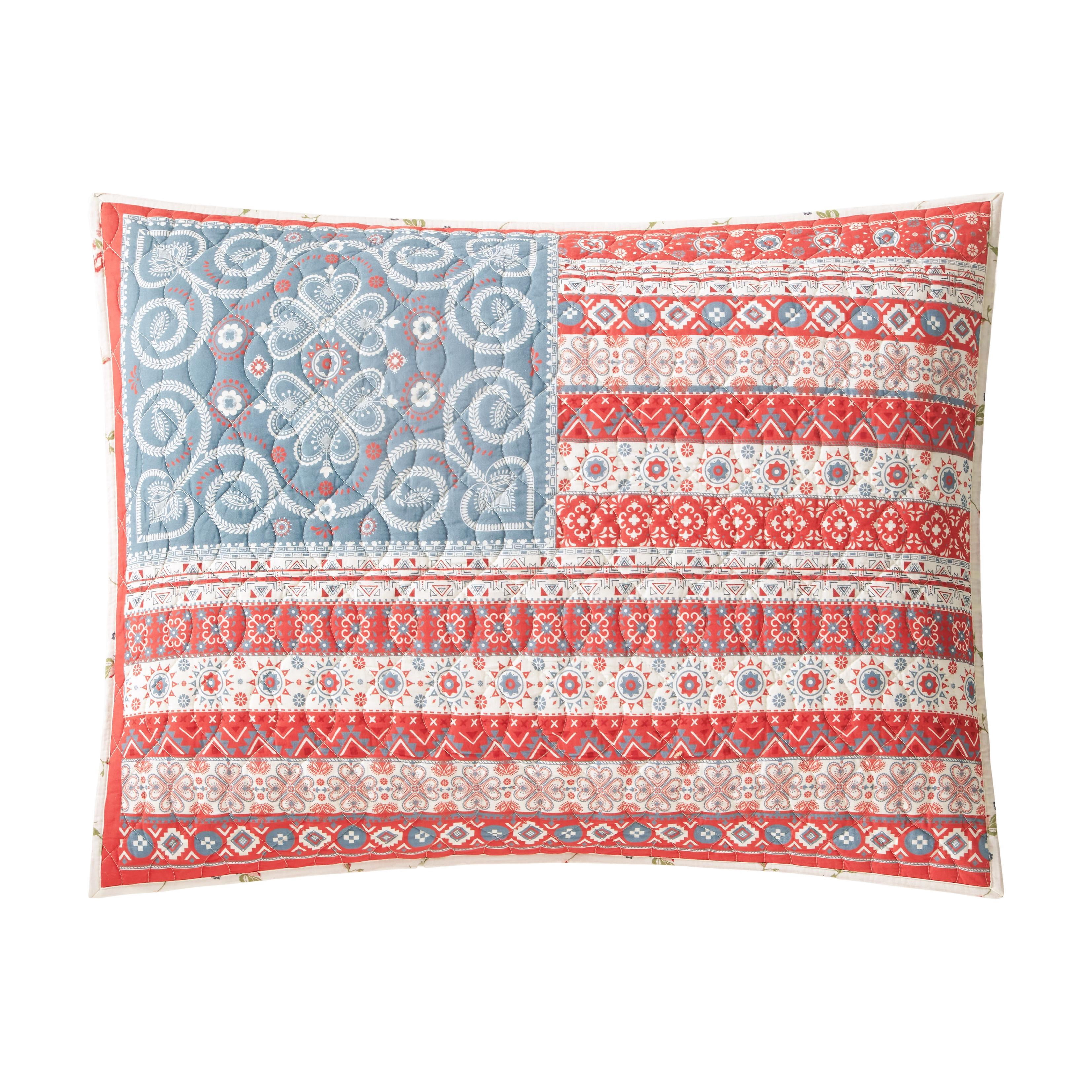 Boho Americana 2-Piece Cotton Reversible Quilt Set - Twin/Twin XL, All Ages