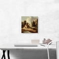 thumbnail image 2 of ARTCANVAS Landscape With Church Cottage Villagers Animals 1771 Canvas Art Print by Thomas Gainsborough - Size: 12" x 12" (1.50" Deep), 2 of 9