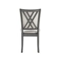 thumbnail image 3 of New Classic Furniture Amy 5-Piece Contemporary Wood Dining Set in Gray, 3 of 11