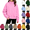01-Pink girls sweatshirt, variant on ersvoioy Girls Sweatshirts 7-8 Zip Up Stand Collar Long Sleeve Thumb Holes Sweatshirts with Pockets Kids Fall Winter Long Sleeve Jacket Fashion School Preppy Clothes