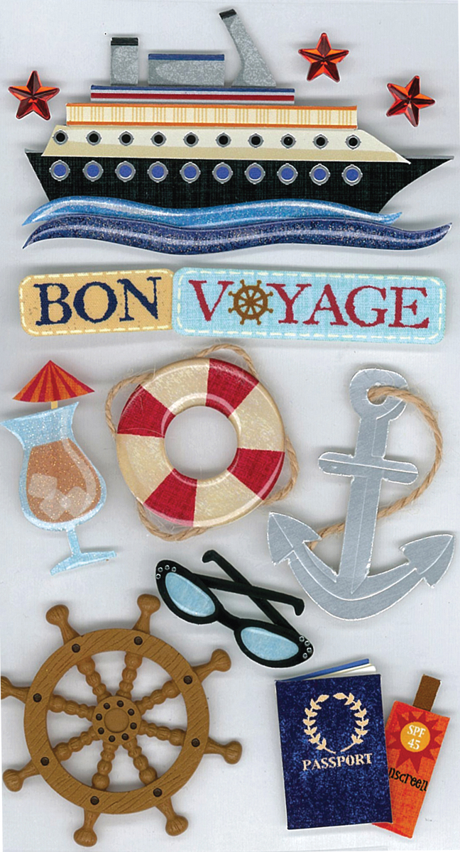 Jolee's Le Grande Dimensional Stickers-Bon Voyage - image 2 of 2
