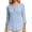 Sky Blue, variant on Fgnfyis T Shirts For Women Summer 3/4 Sleeve V Neck Long Sleeved Casual Loose Fitting Solid Color Top Womens Long Sleeve Tops Light Pink M