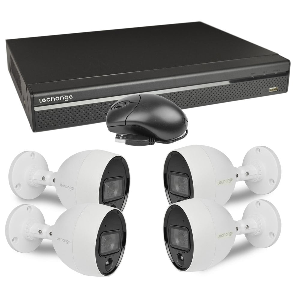 Lechange DK84R042 8Channel 2TB Network DVR Security System w/4x4MP