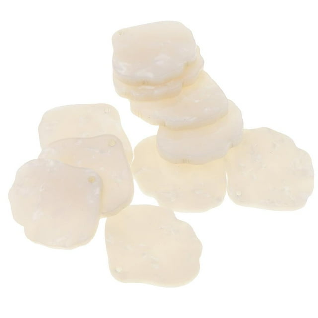 Colgante de Acetato Yuyangstore Artesanías Blanco 10 Uds