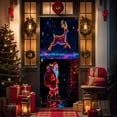 thumbnail image 3 of OEFNTAC Christmas Door Cover Polyester Tapestry Hanging Door Wrap Decoration Easy Install Holiday Party Entryway Merry Christmas Winter Door Decor Foldable Reusable Classroom 35x71in, 3 of 9