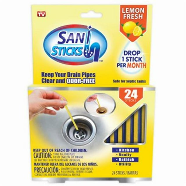 In Demand Marketing 234985 Citron Drain Concentré Nettoyage & Assainissement Sani-Stick