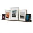 thumbnail image 5 of Rustic State Set of 4 Wall Mounted Shelves 52 Inch Photo Ledge Burnt White, 5 of 5