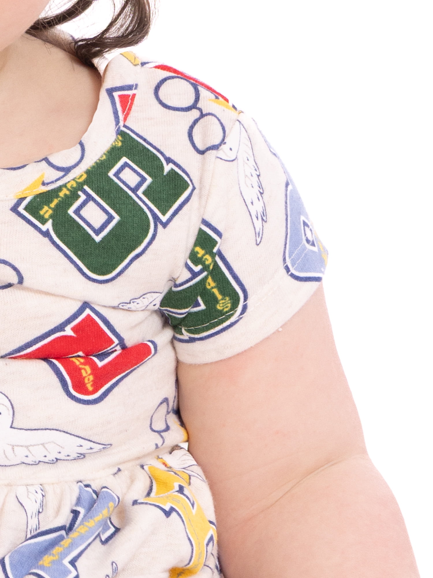 Harry Potter Baby Girl Print Dress and Matching Diaper Cover Set, 2-Piece Sizes 0/3M-6/9M